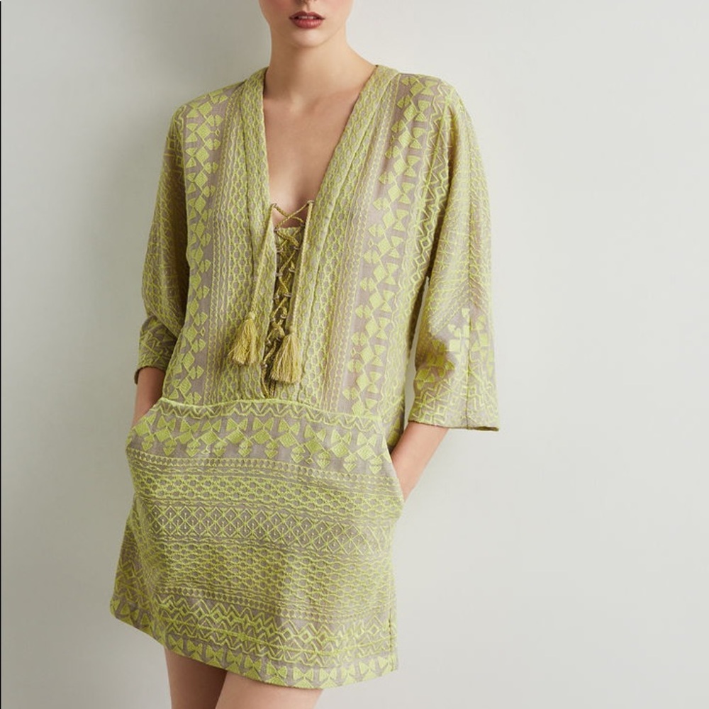BCBG Milana Embroidered Dress